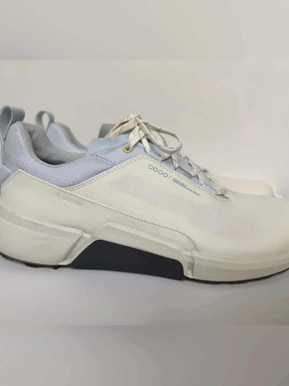 ECCO BIOM H4 Golf Shoes Mens 46 US 12-12.5 Gore-Tex White Blue Performance